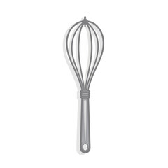 Stainless steel whisk with long handle and loop end.  Kitchen utensil perfect for mixing and whisking ingredients. This simple whisk is ideal for baking and cooking applications.