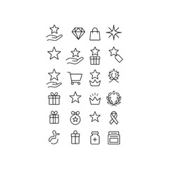 set of icons