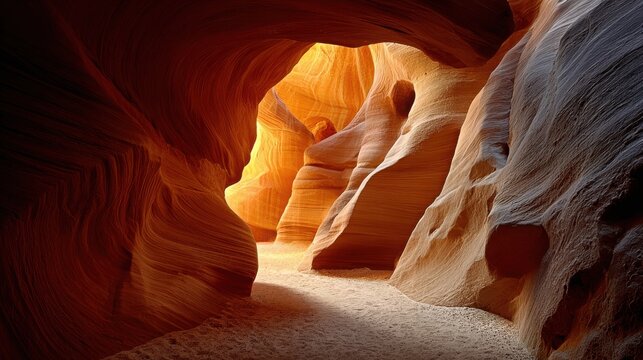 Canyon Rock Formations: Nature's Artistry in Orange Hues and Sandstone Beauty