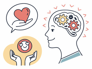 Stylish Therapy And Mental Health Support Icon Pack Symbol