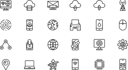 information technology line icons collection  big  (1).eps