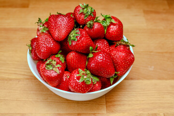 strawberries in a bowl