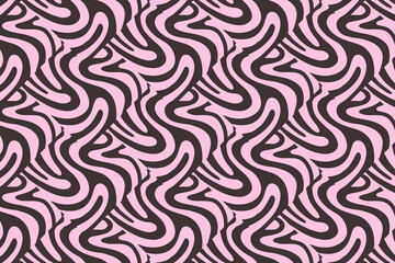 Abstract Wavy Line Seamless Pattern
