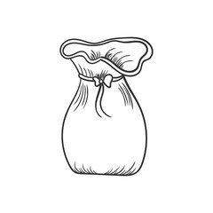 png outline drawing of wrapped gift for christmas party greeting reward online shopping handdrawn box illustration bonus present surprise

