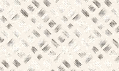Hand-Drawn Crosshatch: Neutral Beige Seamless Pattern