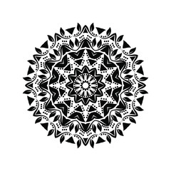 round ornamental round lace pattern