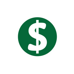 dollar money vector,dollar currency,dollar money symbol in white and green