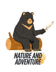 CAMPING NATURE BEAR 