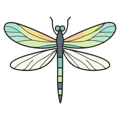 dragonfly, insect, animal, vector, transparent background, creature, anisoptera, nature, wings, isolated, natural