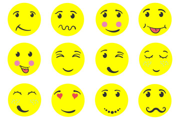 png christmas snowman head collection with frosty face white circle cartoon style illustration decoration for children happy new year celebration

