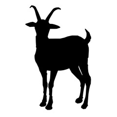 Goat Silhouette Vector Design
