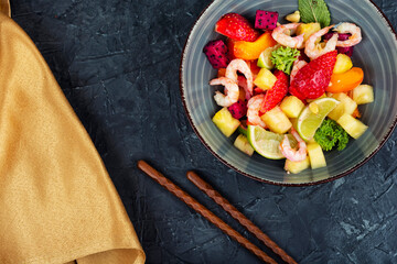 Elegant gourmet seafood dish.