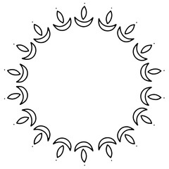 round frame for your text