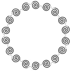 round frame for your text