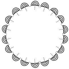 round frame for your text