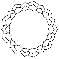 red and white circle