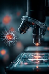Ai-powered microscopy for virus detection and anomaly identification in healthcare environments