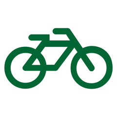 Bicycle symbol vector green