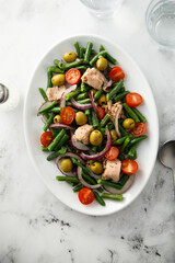 Nicoise salad with tuna and green bean