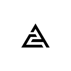 Abstract Geometric Logo Design of a Triangle
