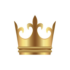 Crown icon illustration ( gold )