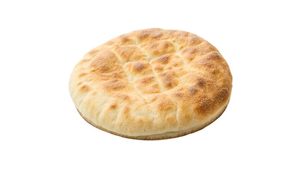 fresh Arabic bread isolated on transparent background