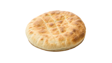 fresh Arabic bread isolated on transparent background