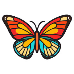 butterfly, insect, animal, vector, transparent background, creature, isolated, nature, beauty, beautiful, wings, wing, pattern