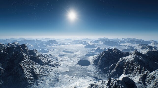 Aerial View of Snow-Covered Mountain Range in Winter - Free Stock Photo ...