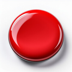 Generated Image of 3d cartoonish colorful sticker button icon isolated on white background