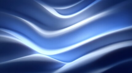 Obraz premium Abstract Blue Wave Pattern Background Smooth Texture Cinematic Lighting High Resolution