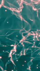 Warm golden flowing abstract fabric texture with glowing light streaks and soft hexagonal bokeh, elegant energy background