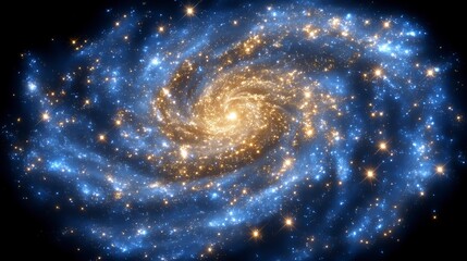 Fototapeta premium Stunning Spiral Galaxy Cosmic Nebula Celestial Starscape Night Sky Space Background