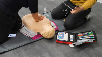 BLSD. first aid course - company safety - cardiac massage - Basic Life Support