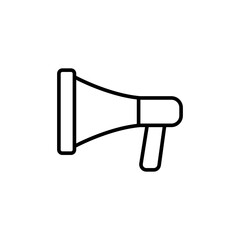 mega phone line icon vector