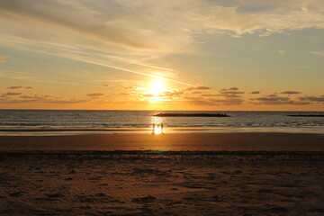sunset at the beach