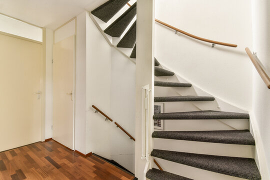 Modern Staircase in Bright Interior