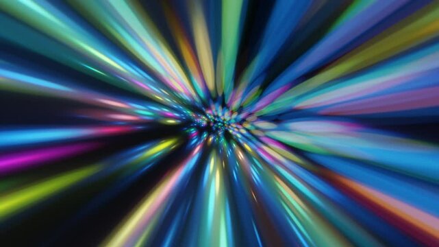 abstract background with colorful light rays photo