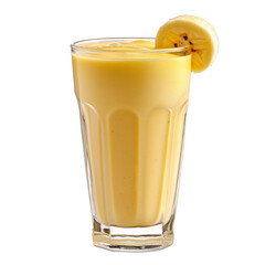 Banana Smoothie Isolated for Use in Breakfast Drink Promotions and Product Listings