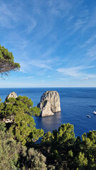 View of the coast of the Mediterranean sea