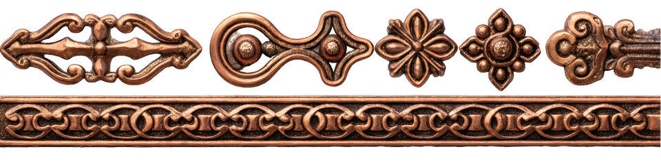 Ornate Copper-Colored Border