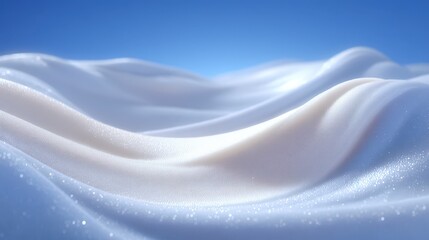 Obraz premium Creamy White Foam Waves Texture Abstract Background Soft Lighting High Resolution
