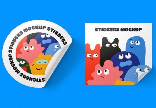 Stickers Mockup