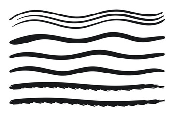 Adobe Illustrator Artwork A set of different colored strokes on a transparent background
