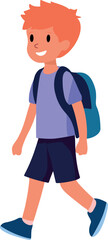 Fototapeta premium Bright and cheerful schoolchild elements perfect for back-to-school designs, classroom decor, kids’ projects, and educational-themed illustrations.