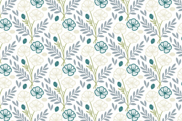 modern floral one line pillow cover.seamless stylish texture wrapping.paper design fashion sketch pattern.trendy nature home textile repeat.minimalism flower hand drawn fabric

