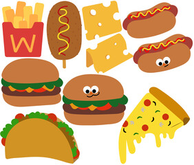 패스트푸드 세트