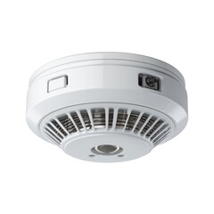 Compact Smoke Detector for Home Safety on a white background.