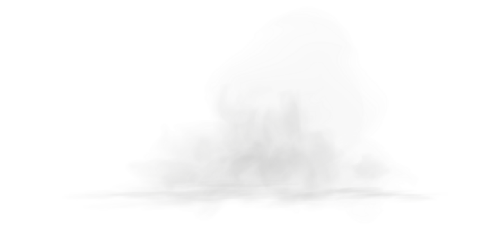 Clean White 3D Cloud Element with Smooth Shape and Transparent Background for Nature, Scene or Fantasy Illustration