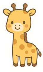Cute cartoon giraffe
